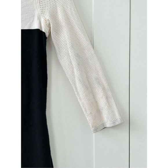 Rag & Bone Women's Mesh Long Sleeve Bodycon Mini Dress Black & White Small - Picture 8 of 8